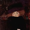 Gustav-Klimt-Dame-mit-Hut-und-Federboa