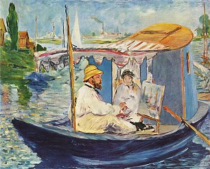 Claude Monet Claude Monet in seinem Atelier Wandbilder 