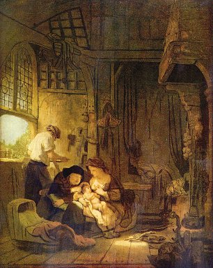 Rembrandt van Rijn Die Heilige Familie 1 Wandbilder 