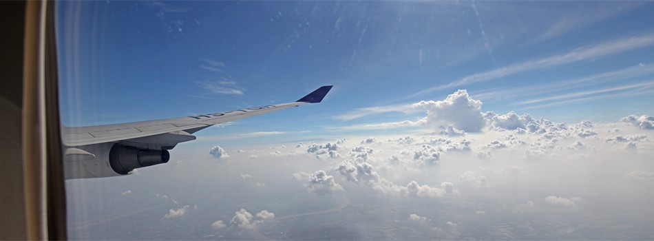 Blick-aus-Flugzeug