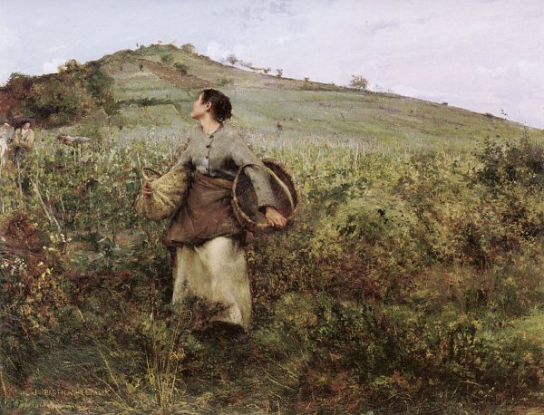 Jules Bastien Lepage At Harvest Time Wandbild