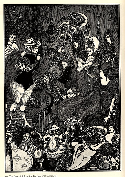 Aubrey Beardsley The cave of spleen Wandbild