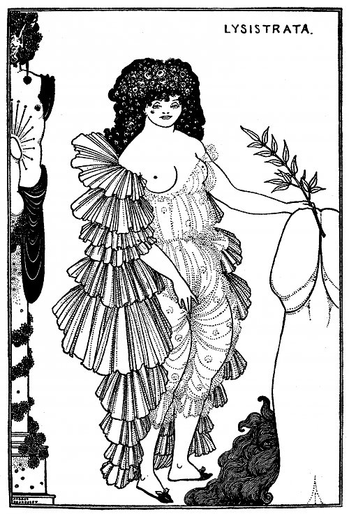 Aubrey Beardsley lysistrata Wandbild