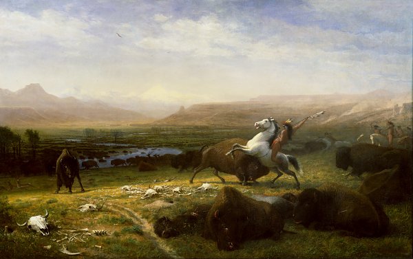 Albert Bierstadt Der letzte der Bueffel Wandbild