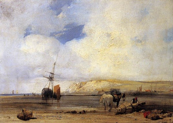 Richard Parkes Bonington On the Coast of Picardy Wandbild