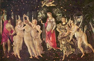 Sandro Botticelli Fruehling Primavera Wandbilder 