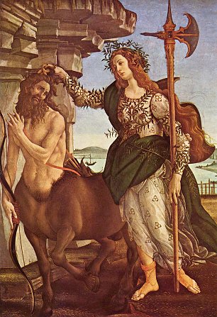 Sandro Botticelli Minerva und der Kentaur Wandbilder 