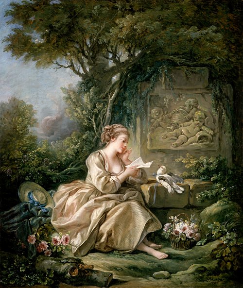 Francois Boucher Die heimliche Botschaft Wandbild