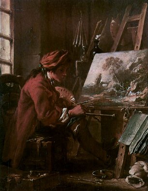 Francois Boucher Le Peintre dans son atelier Wandbild