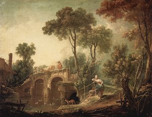 Francois Boucher Le Pont Wandbild