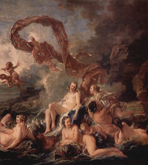 Francois Boucher Le Triomphe de Venus dit aussi La Naissance de Venus Wandbild