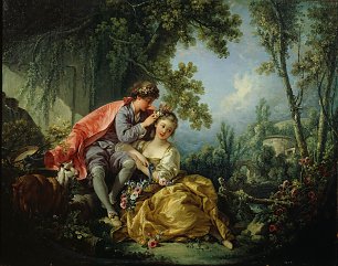 Francois Boucher Spring Wandbild