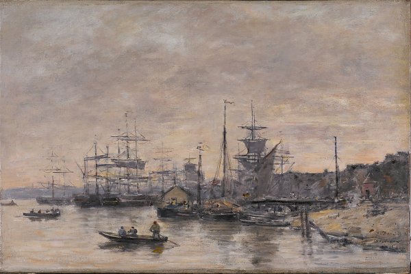 Eugene Boudin Bordeaux the Harbor Wandbild