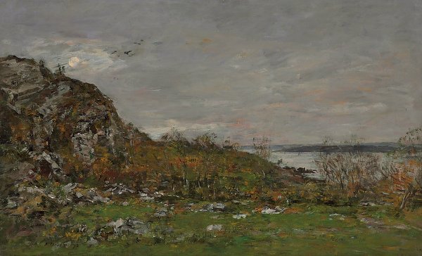 Eugene Boudin Embouchure de l'Elorn aux environs de Brest Wandbild