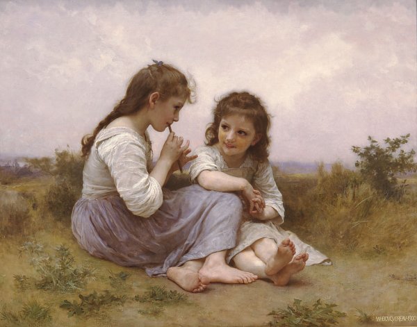 William Adolphe Bouguereau A Childhood Idyll Wandbild