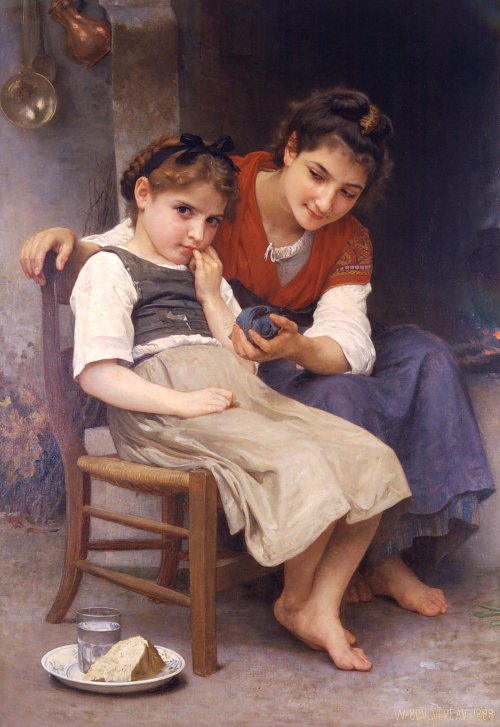 William Adolphe Bouguereau Little Sulky Wandbild