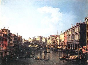 Canaletto Die Rialtobruecke von Sueden Wandbilder 