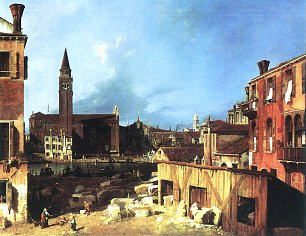 Canaletto Die Werkstatt der Steinmetze Wandbilder 