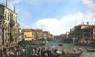 Canaletto Regatta auf dem Canal Grande Wandbilder 