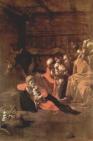 Michelangelo Caravaggio Anbetung der Hirten Wandbilder 