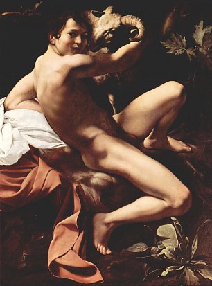 Michelangelo Caravaggio Hl Johannes der Taeufer Wandbilder 