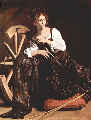 Michelangelo Caravaggio Hl Katharina von Alexandrien Wandbilder 
