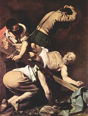 Michelangelo Caravaggio Kreuzigung des Paulus Wandbilder 
