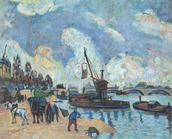 Paul Cezanne Am Quai de Bercy in Paris Wandbild