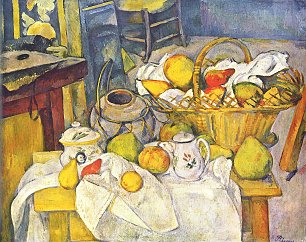 Paul Cezanne Stillleben mit Fruechtekorb Wandbilder 