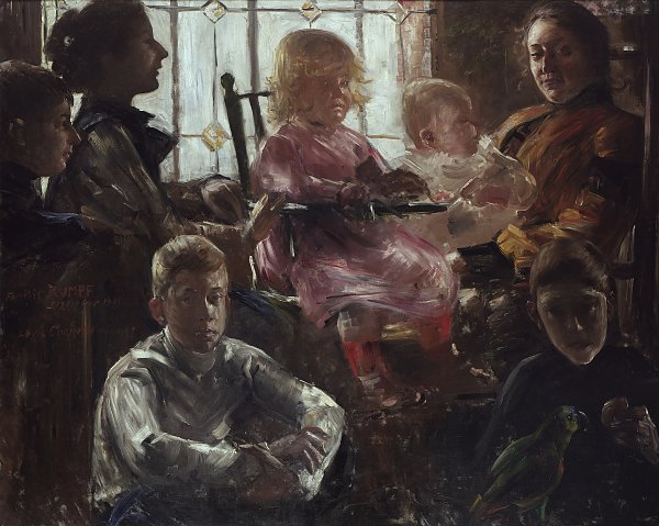 Lovis Corinth Familie Rumpf Wandbild