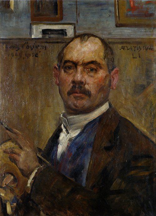 Lovis Corinth Selbstbildnis malend Wandbild