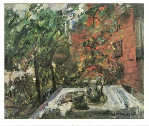 Lovis Corinth Vesper auf dem Balkon Wandbild