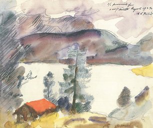 Lovis Corinth Walchensee 1924 Wandbild