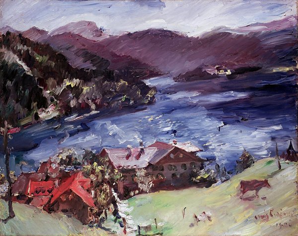 Lovis Corinth Walchensee Landschaft mit Kuh Wandbild