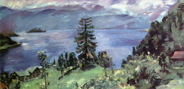 Lovis Corinth Walchensee Panorama Blick von der Kanzel