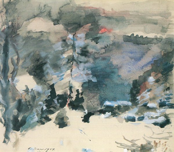 Lovis Corinth Walchensee im Winter Wandbild