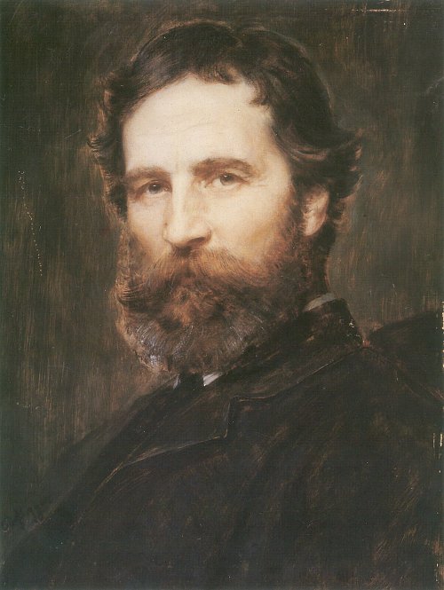 Franz Defregger Selbstportrait Wandbild