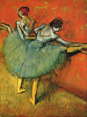 Edgar Degas Taenzerinnen an der Stange 1 Wandbilder 