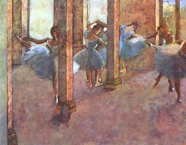 Edgar Degas Taenzerinnen im Foyer Wandbild