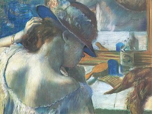 Edgar Degas Vor dem Spiegel Wandbilder 