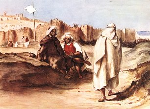 Eugene Delacroix Araber vor der Stadt Algier Wandbilder 