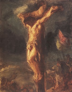 Eugene Delacroix Christus am Kreuz Wandbilder 