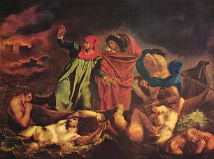 Eugene Delacroix Dante und Vergil in der Hoelle Die Dante Barke Wandbilder 