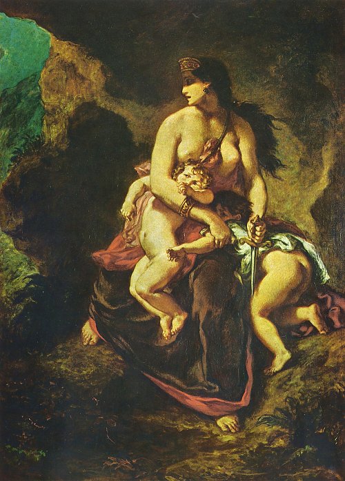 Eugene Delacroix Medea 2 Wandbild