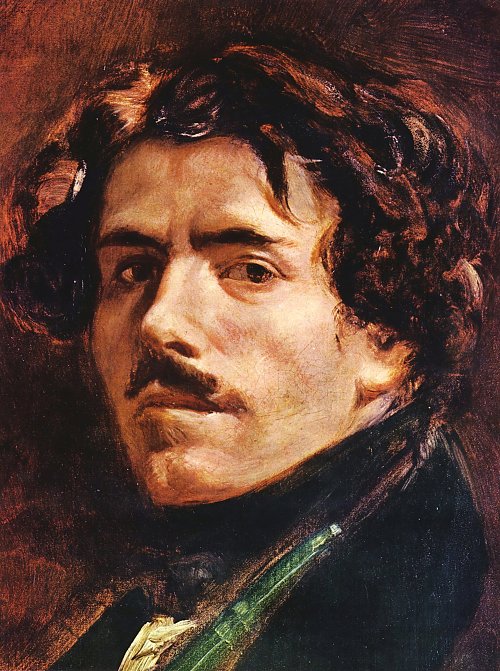 Eugene Delacroix SelbstPortrait Detail Wandbild