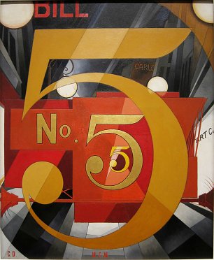 Charles Demuth I Saw the Figure 5 in Gold Wandbild