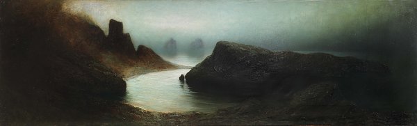 Karl Wilhelm Diefenbach Blick auf die Kueste von Capri