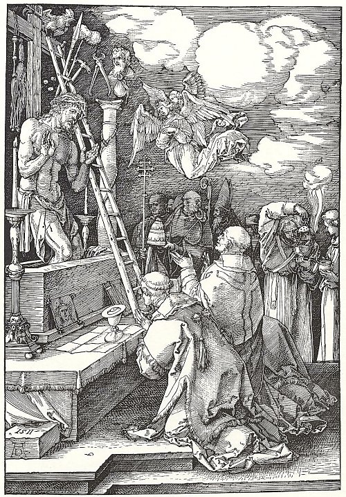 Albrecht Duerer Messe des Hl  Gregor Wandbild