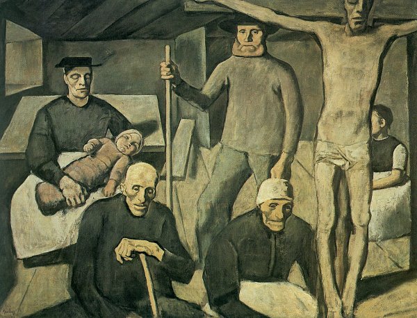 Albin Egger Lienz Generationen Wandbild