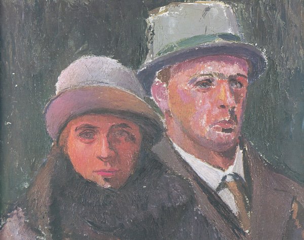 Felix Esterl Selbstportrait mit Frau Wandbild